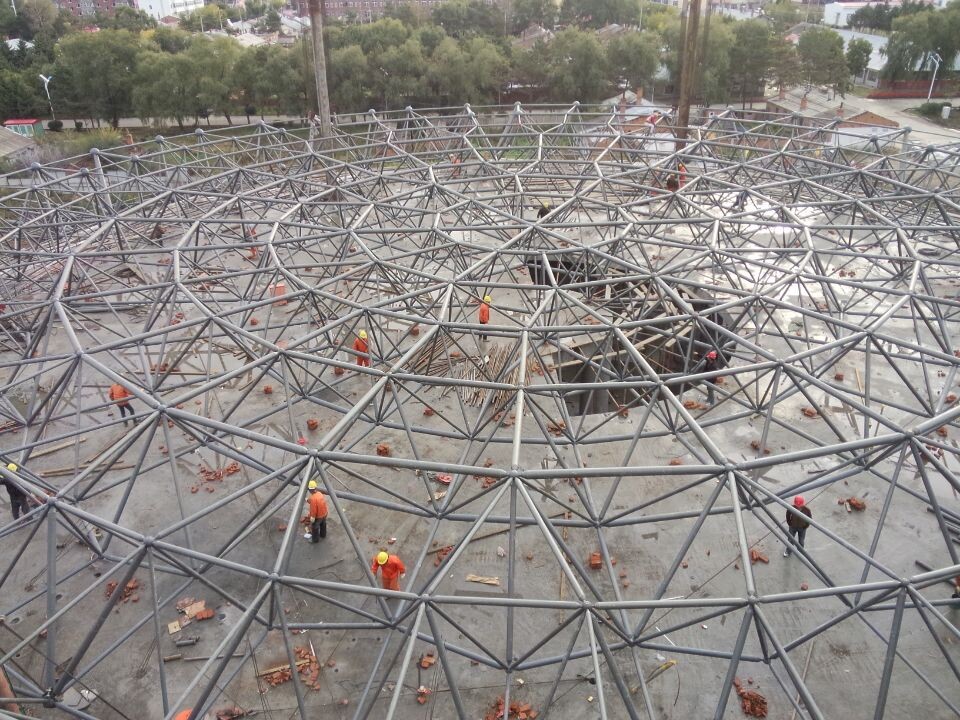 张掖全民健身中心网架